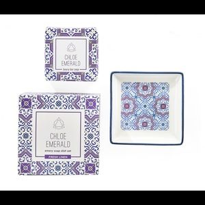 Chole Emerald Emery Soap Dish Set